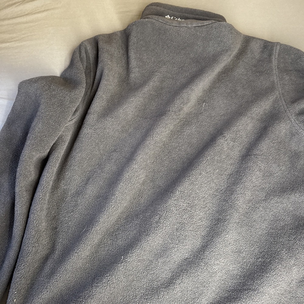 Columbia Full Zip Fleece Jacket Mens Large Blue Outdoor Hiking Layer Casual‎ - Picture 8 of 10